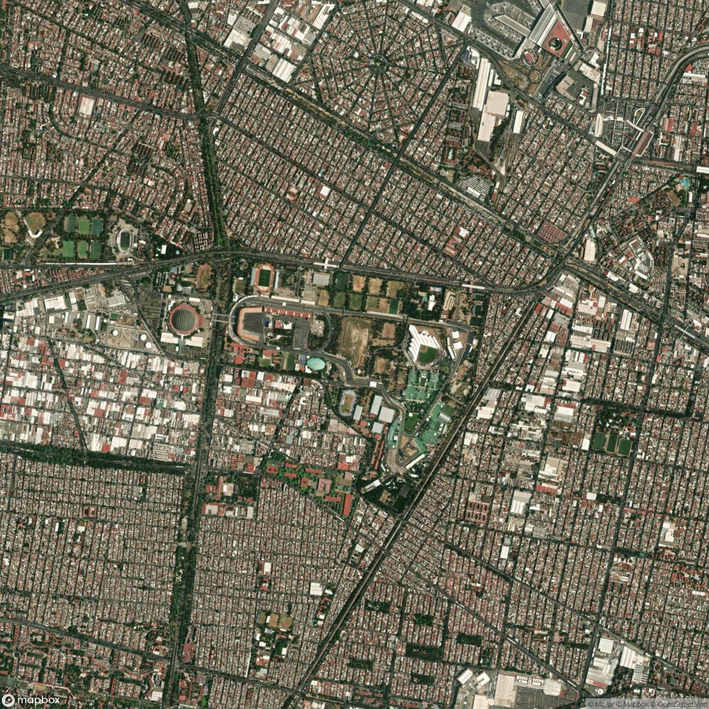 Vista satelital de Hermanos Rodriguez Gran Premio